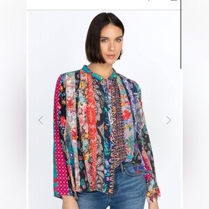 Johnny Was Floral blouse, beautiful!